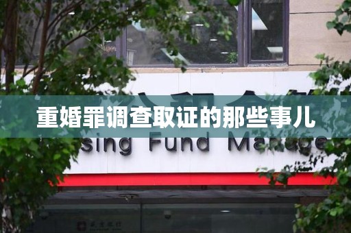 定南重婚罪调查取证的那些事儿