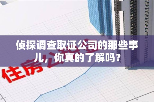 定南侦探调查取证公司的那些事儿，你真的了解吗？