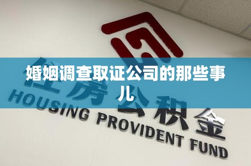 定南婚姻调查取证公司的那些事儿