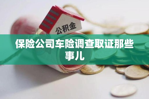 定南保险公司车险调查取证那些事儿
