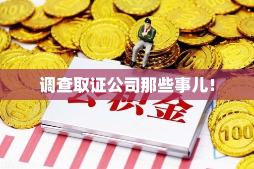 定南调查取证公司那些事儿！