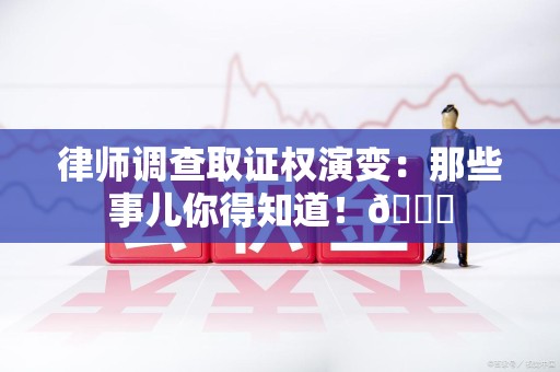 定南律师调查取证权演变：那些事儿你得知道！😎