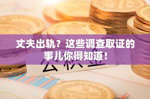 定南丈夫出轨？这些调查取证的事儿你得知道！