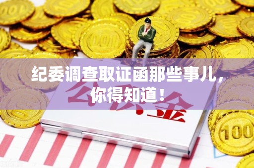 定南纪委调查取证函那些事儿，你得知道！