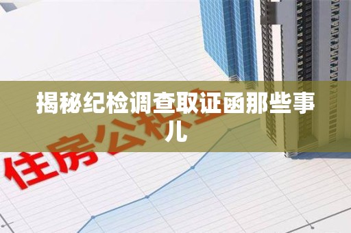 定南揭秘纪检调查取证函那些事儿