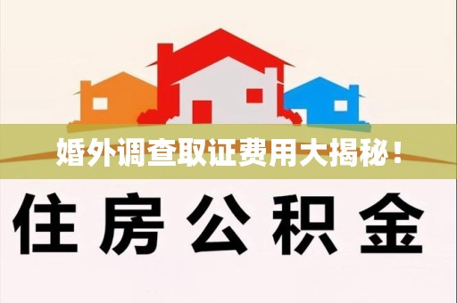 定南婚外调查取证费用大揭秘！