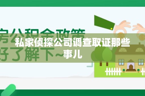 定南私家侦探公司调查取证那些事儿
