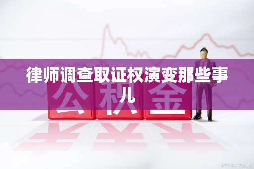 定南律师调查取证权演变那些事儿