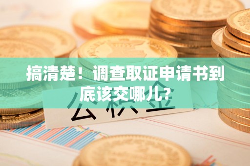 定南搞清楚！调查取证申请书到底该交哪儿？