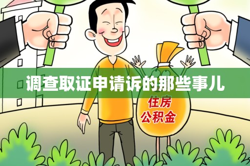 定南调查取证申请诉的那些事儿