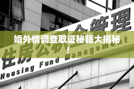 定南婚外情调查取证秘籍大揭秘！