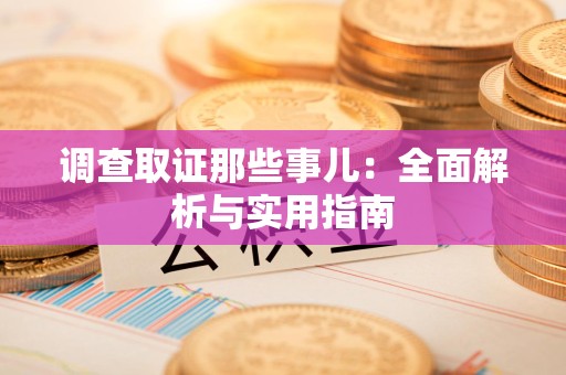 定南调查取证那些事儿：全面解析与实用指南