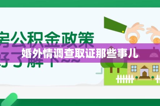 定南婚外情调查取证那些事儿