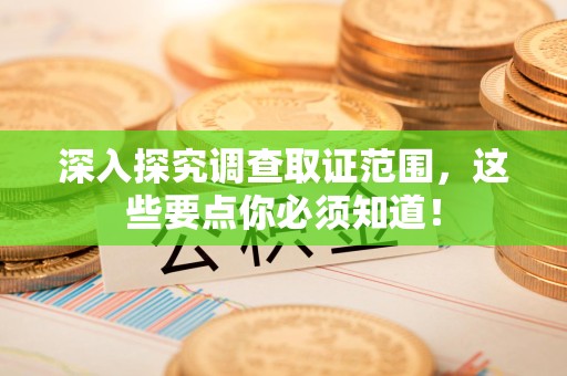 定南深入探究调查取证范围，这些要点你必须知道！