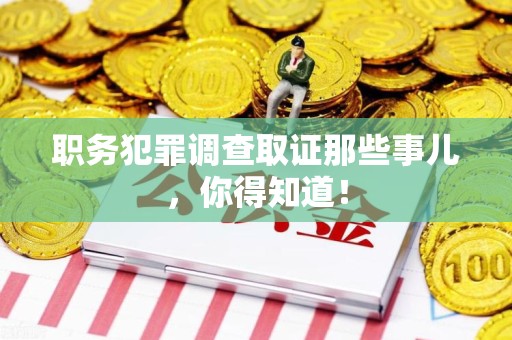 定南职务犯罪调查取证那些事儿，你得知道！