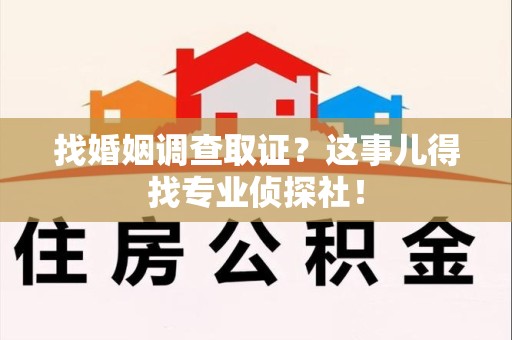 定南找婚姻调查取证？这事儿得找专业侦探社！