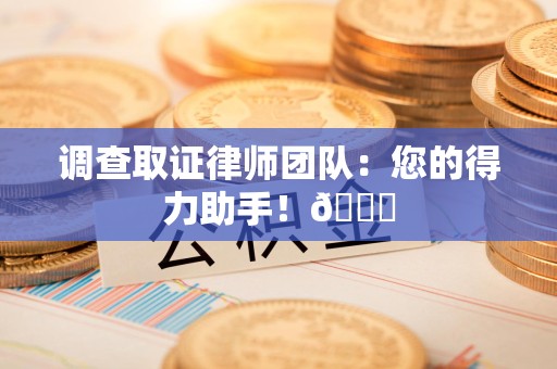 定南调查取证律师团队：您的得力助手！😎