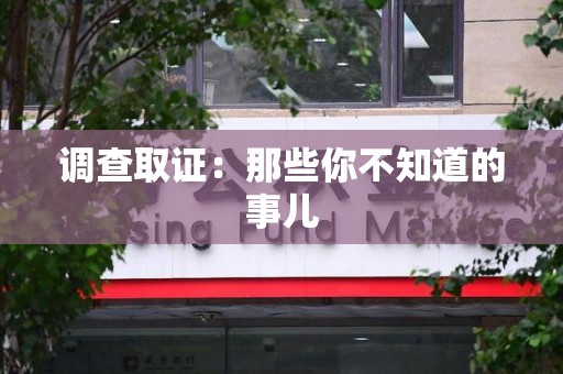 定南调查取证：那些你不知道的事儿