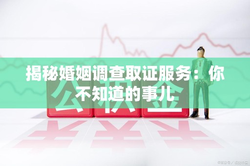 定南揭秘婚姻调查取证服务：你不知道的事儿